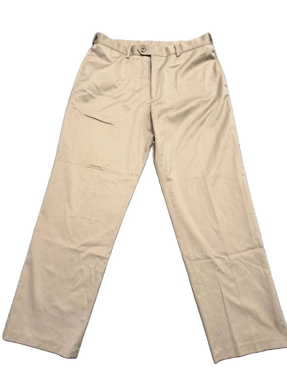 Perry Ellis Portfolio Men’s Tan Khaki Dress Pants Slacks Straight Fit 36x32